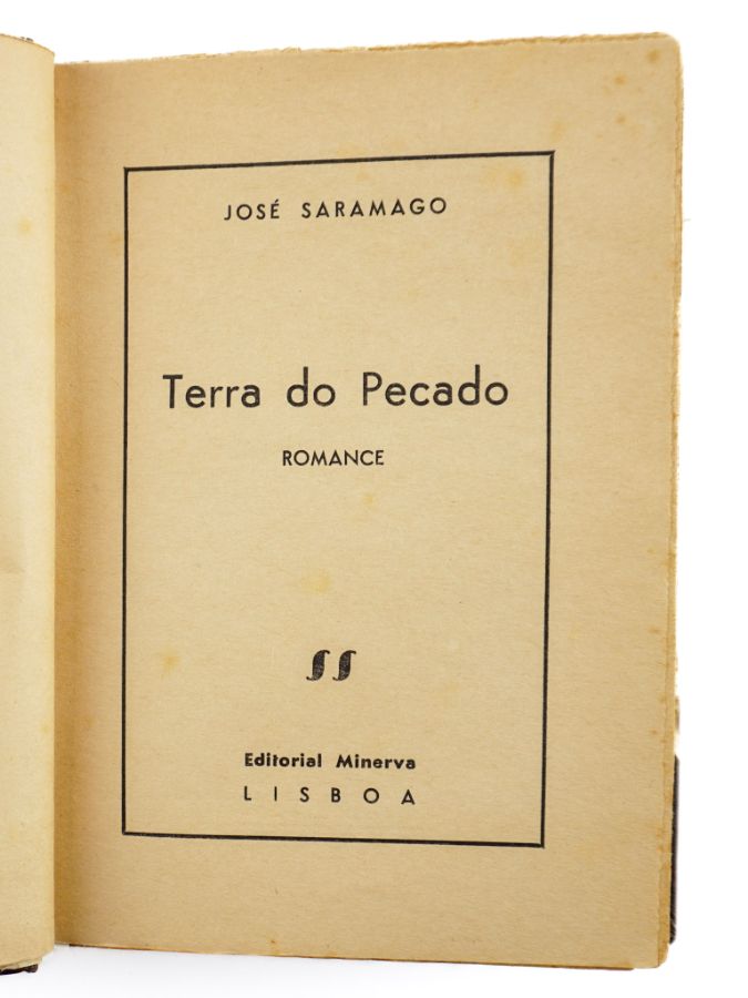 José Saramago - Primeiro livro do autor.