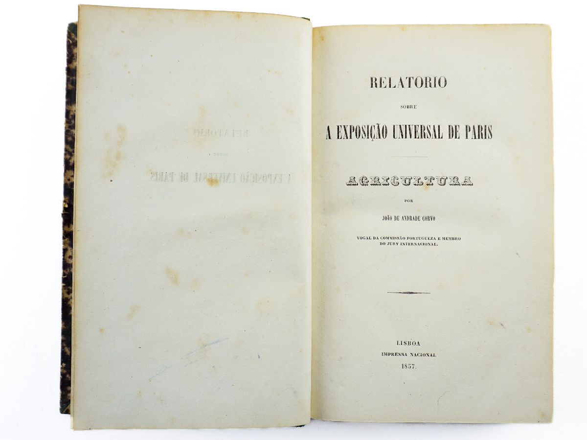 Agricultura – Relatório A Exposição Universal de Paris (1857)