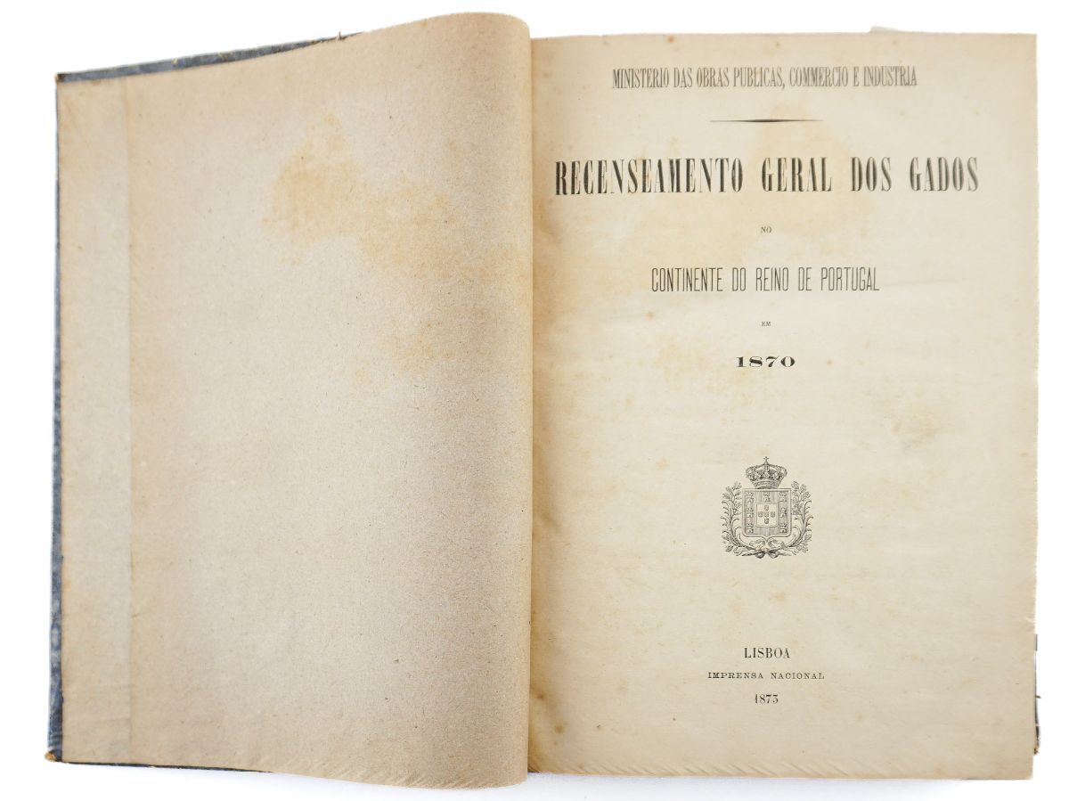 Recenseamento Geral dos Gados do Continente do Reino de Portugal em 1870