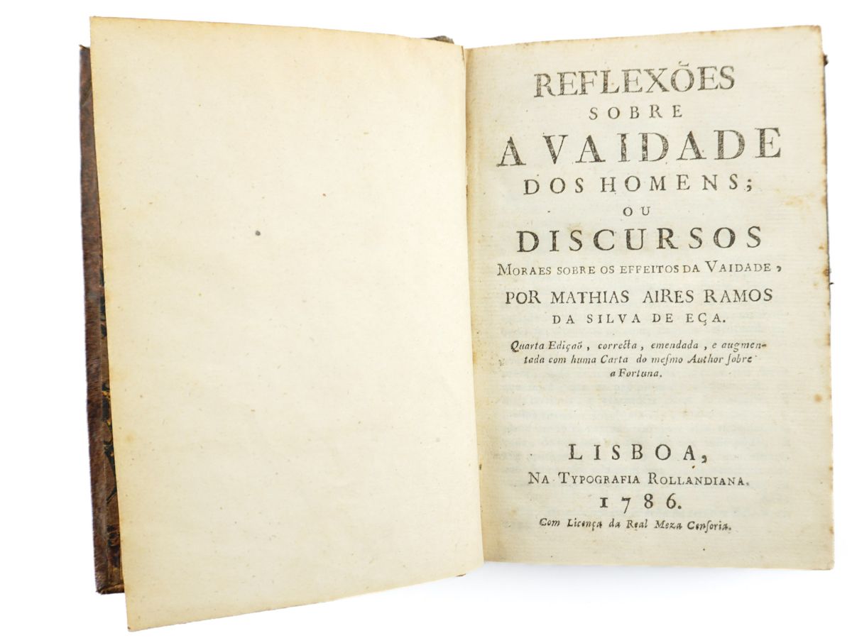 Reflexões Sobre a Vaidade dos Homens – 1786