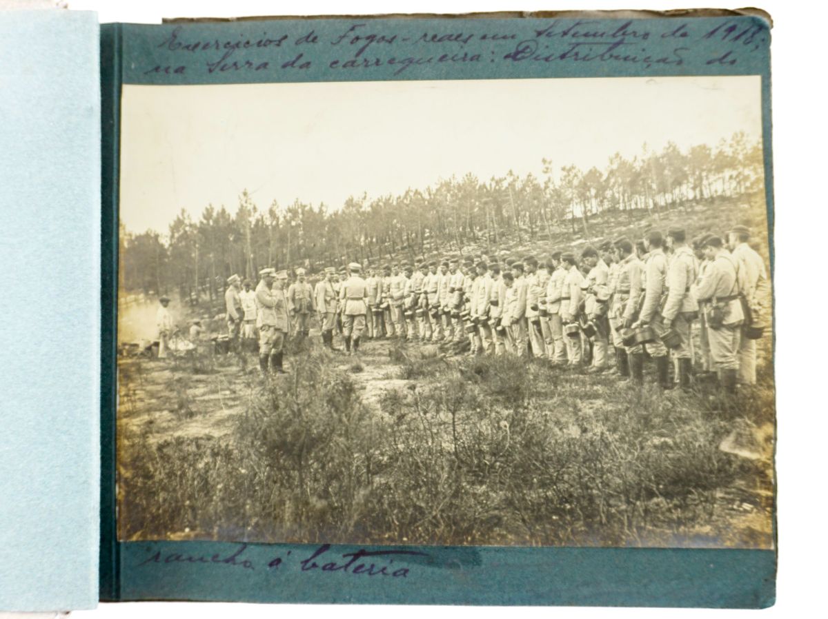 Álbum de fotografias originais do exército português (1918)