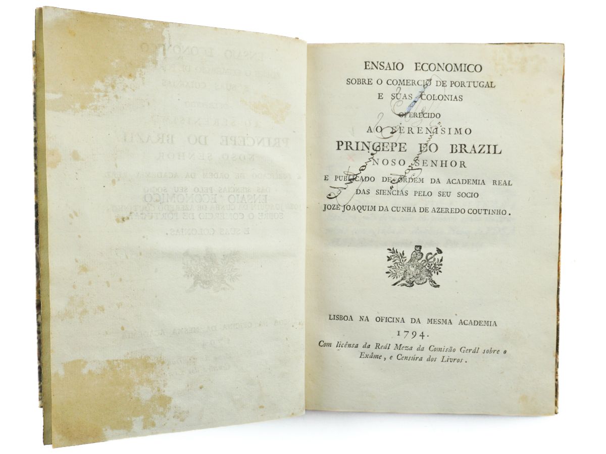 Ensaio Economico Sobre o Comercio de Portugal e Suas Colónias - 1794