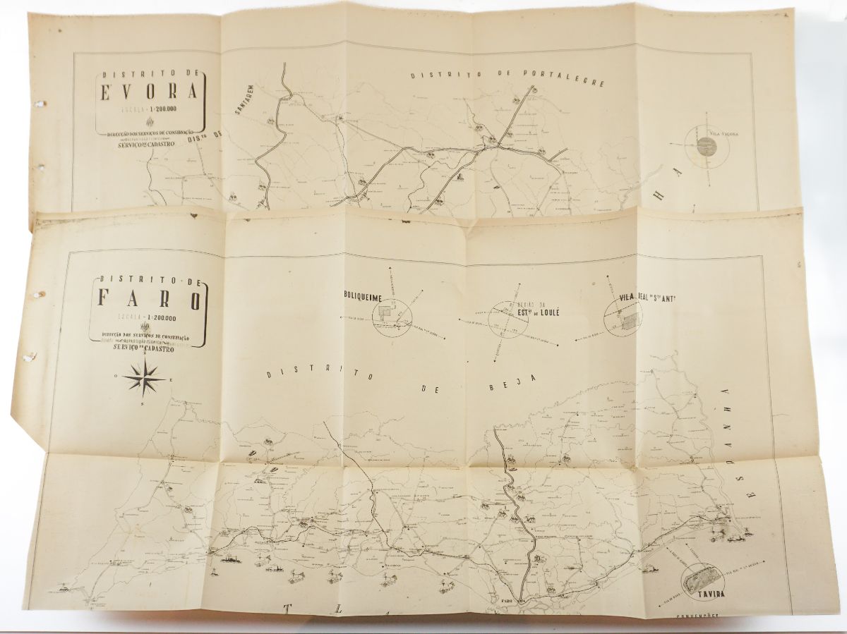 Mapas / Cartas Regiões de Portugal