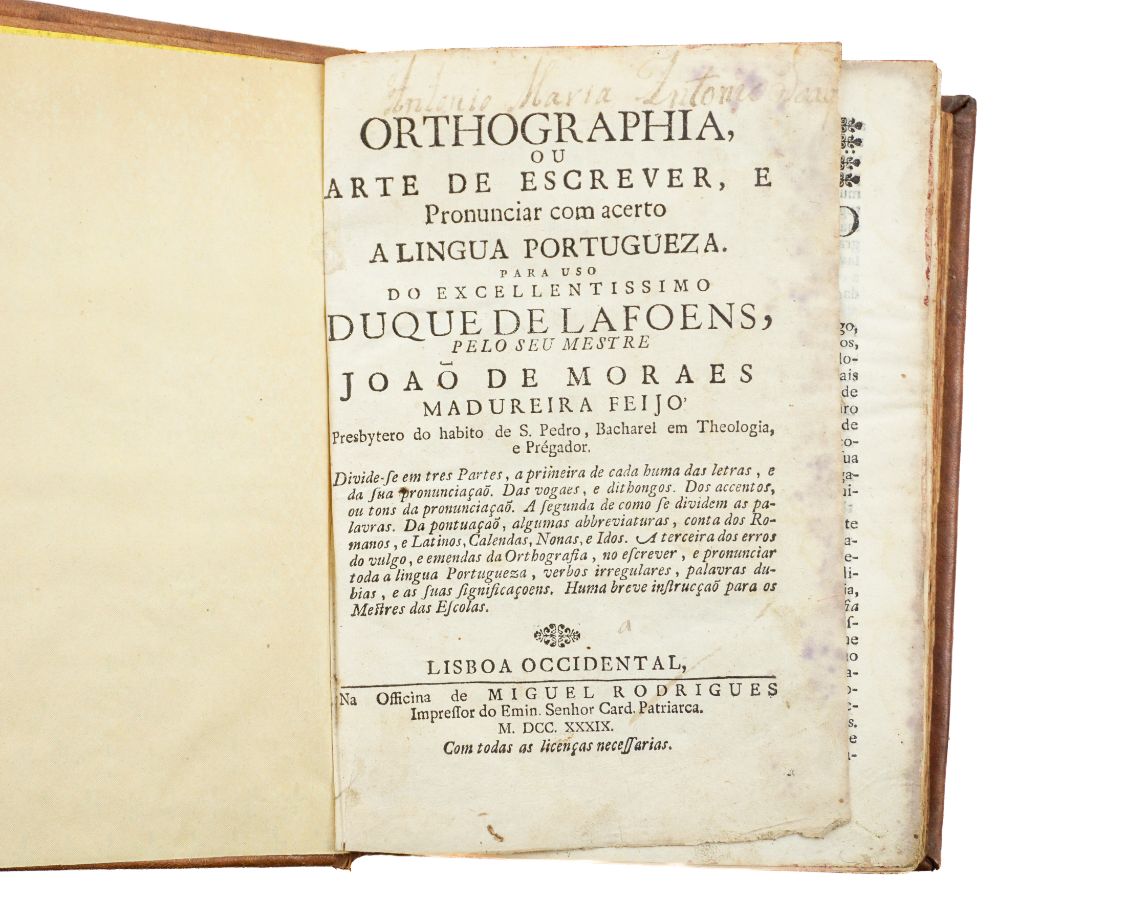 Orthographia, Ou Arte de Escrever