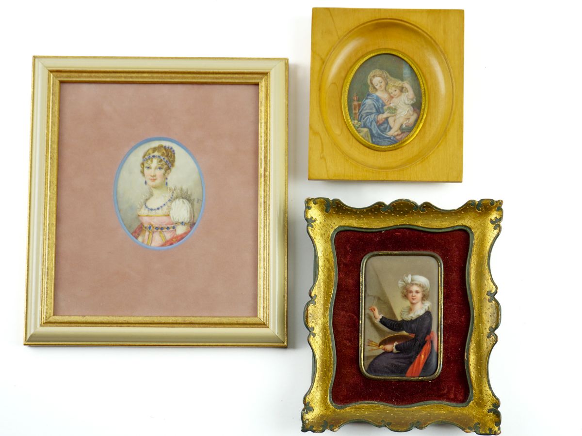 3 Pinturas miniaturas