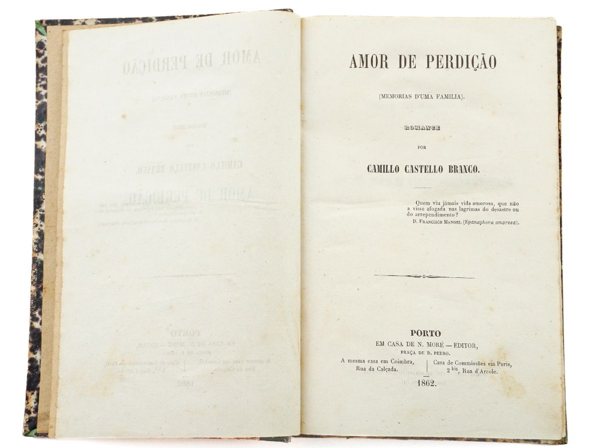 Camilo Castelo Branco – Amor de Perdição – 1ª Edição