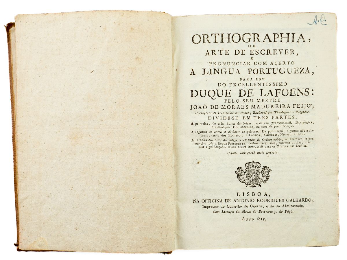 Orthographia ou Arte de Escrever a Lingua Portugueza (1815)