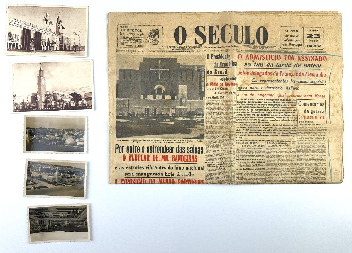 Exposição do Mundo Português 1940, Conjunto de 6 peças de memorabilia