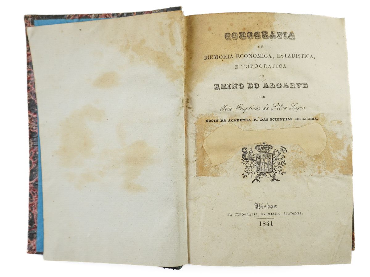 Corografia ou memoria economica, estadistica, e topografica do reino do Algarve.