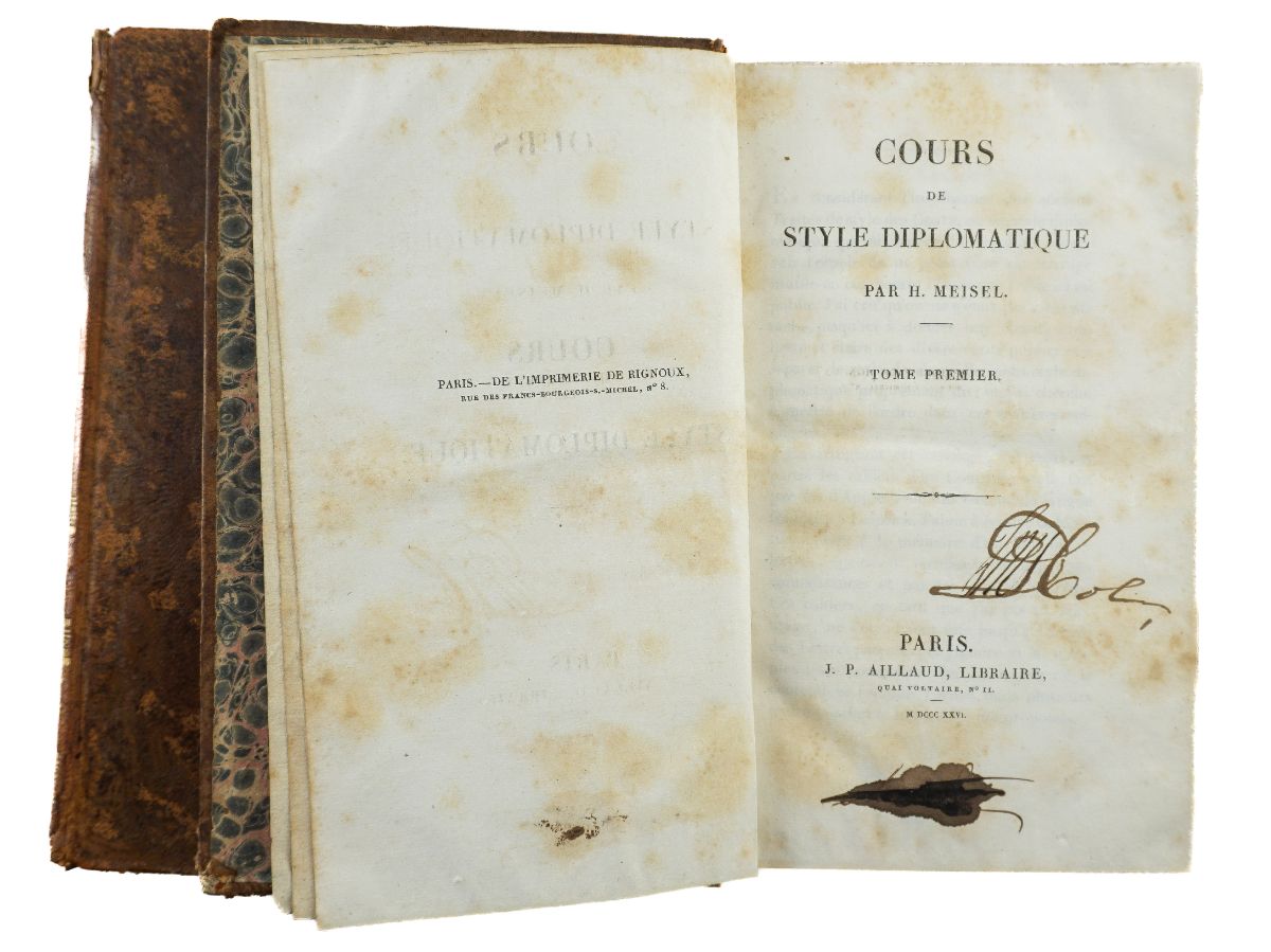 Cours de style diplomatique (1826)