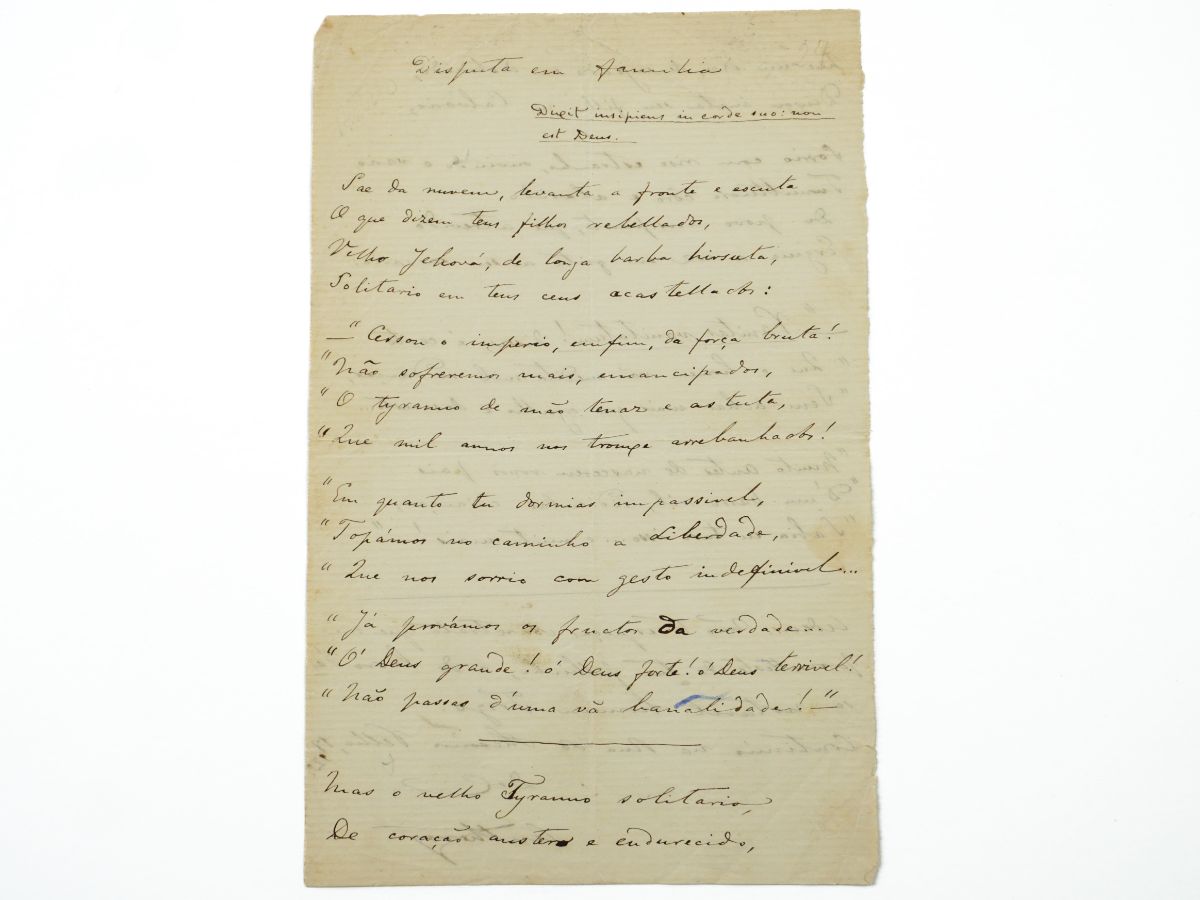 Antero de Quental – Manuscrito