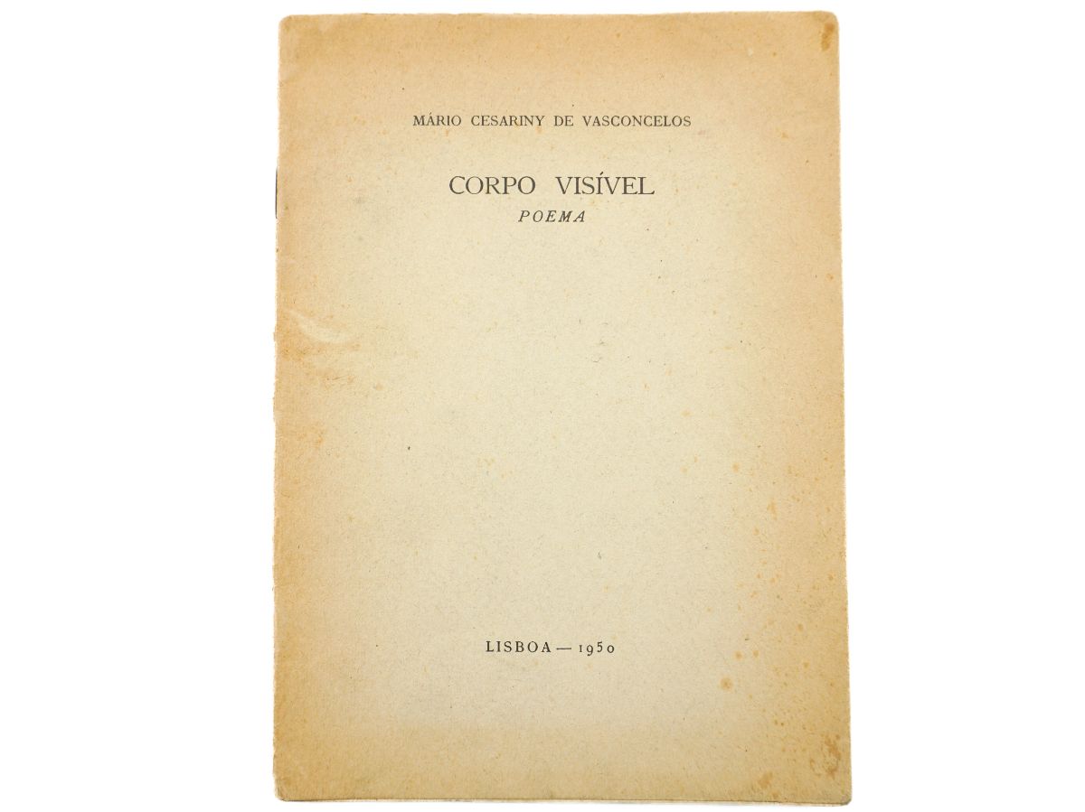 Corpo Visível – Primeiro livro do autor