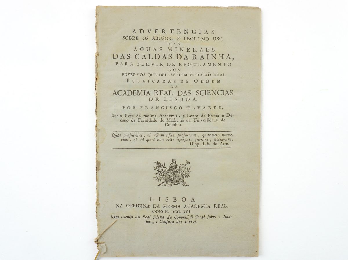 Águas Minerais das Caldas da Rainha - 1791