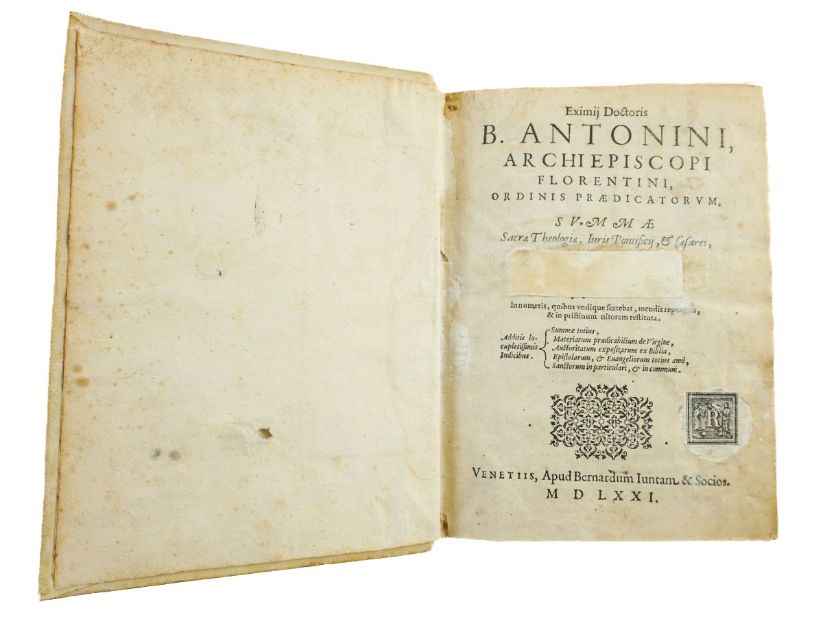 Eximij Dactoris B. Antonini Archiepiscopi Florentini