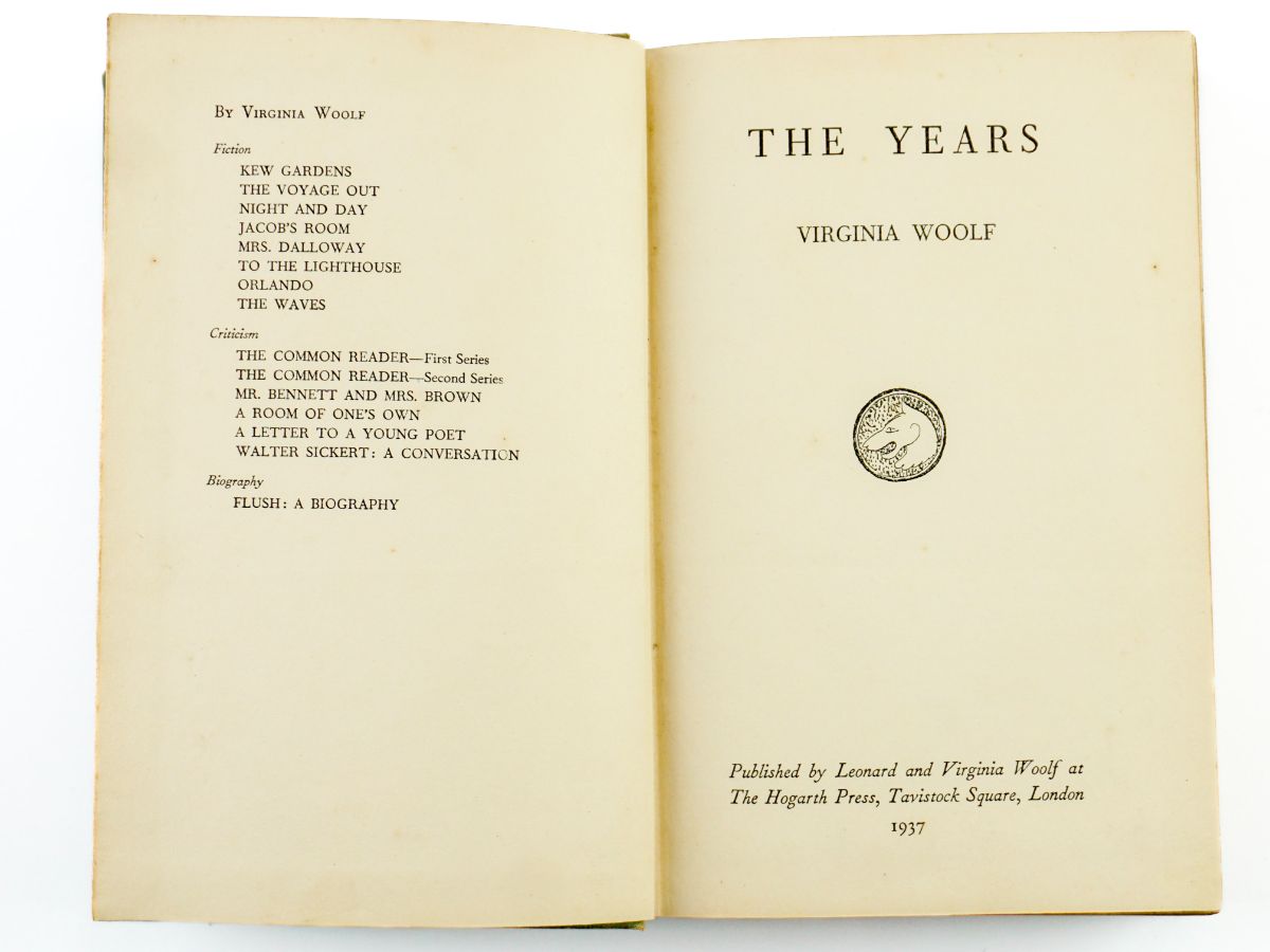 Virginia Woolf – Primeira edição