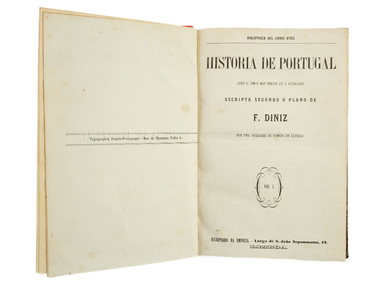 1ª edição da História de Portugal de Pinheiro Chagas (1850)