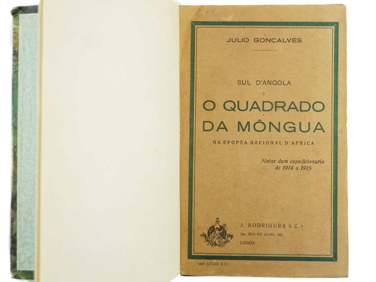 Livro sobre a expedição contra os Cuanhamas (1915)