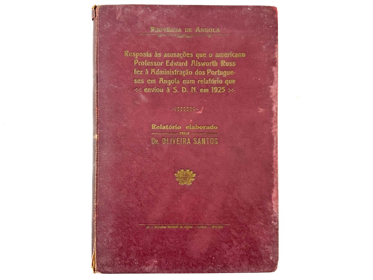 Província de Angola – Resposta ao Professor Edward Alsworth Ross