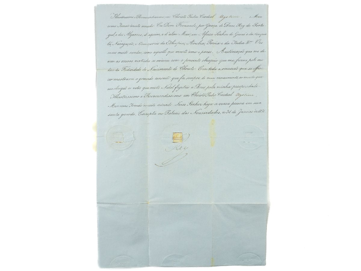 Carta de D. Fernando II ao Cardeal Ugolini