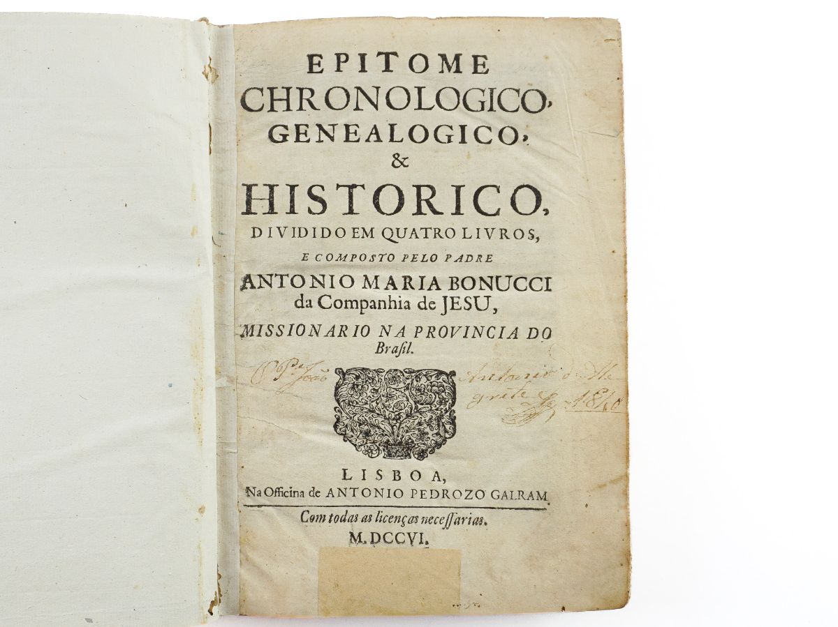 António Maria Bonucci - Epitome Chronológico, Genealógico e Histórico (1706)