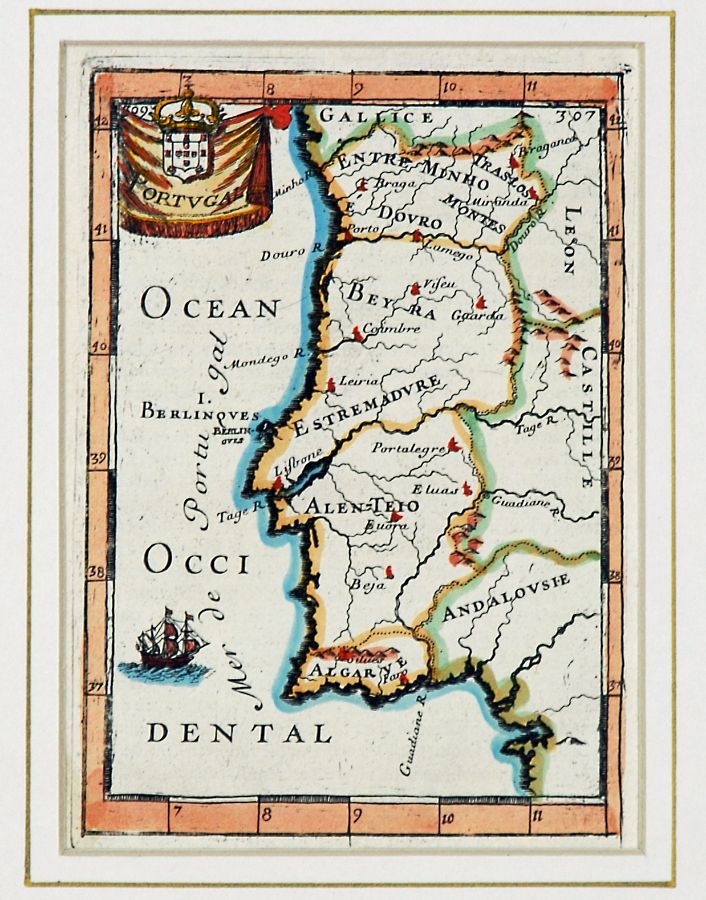 Lembras-te desta? - Um belo e muito antigo mapa de Portugal