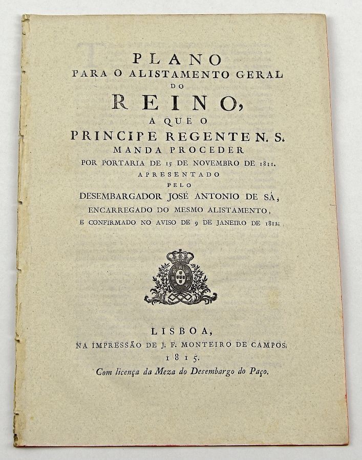 Plano para o alistamento geral do Reino