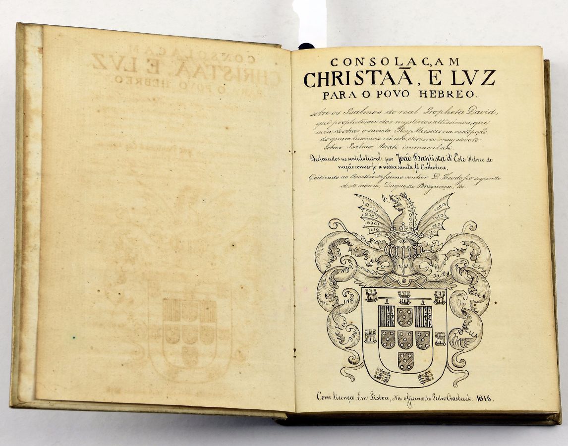 Consolacam Christaa e Luz para o povo Hebreo, 1616